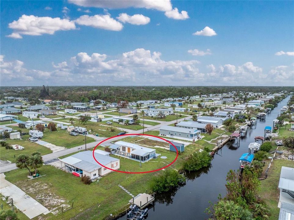 Another aerial view of the canal.