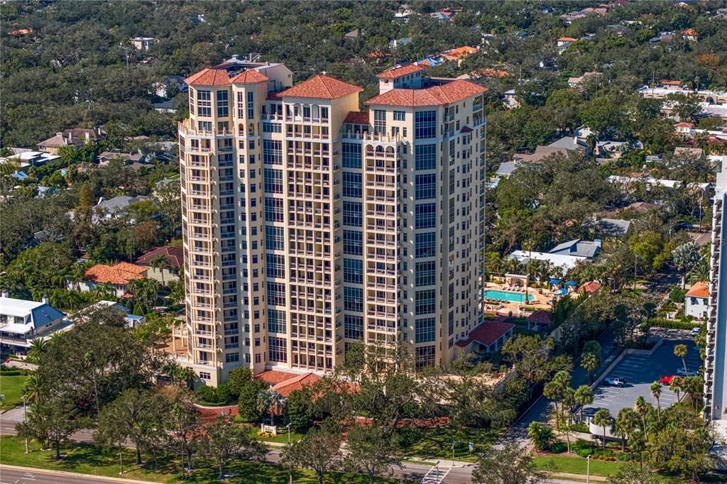 The Bellamy standing tall on Bayshore Boulevard