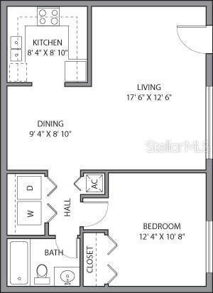 For Sale: $175,000 (1 beds, 1 baths, 685 Square Feet)