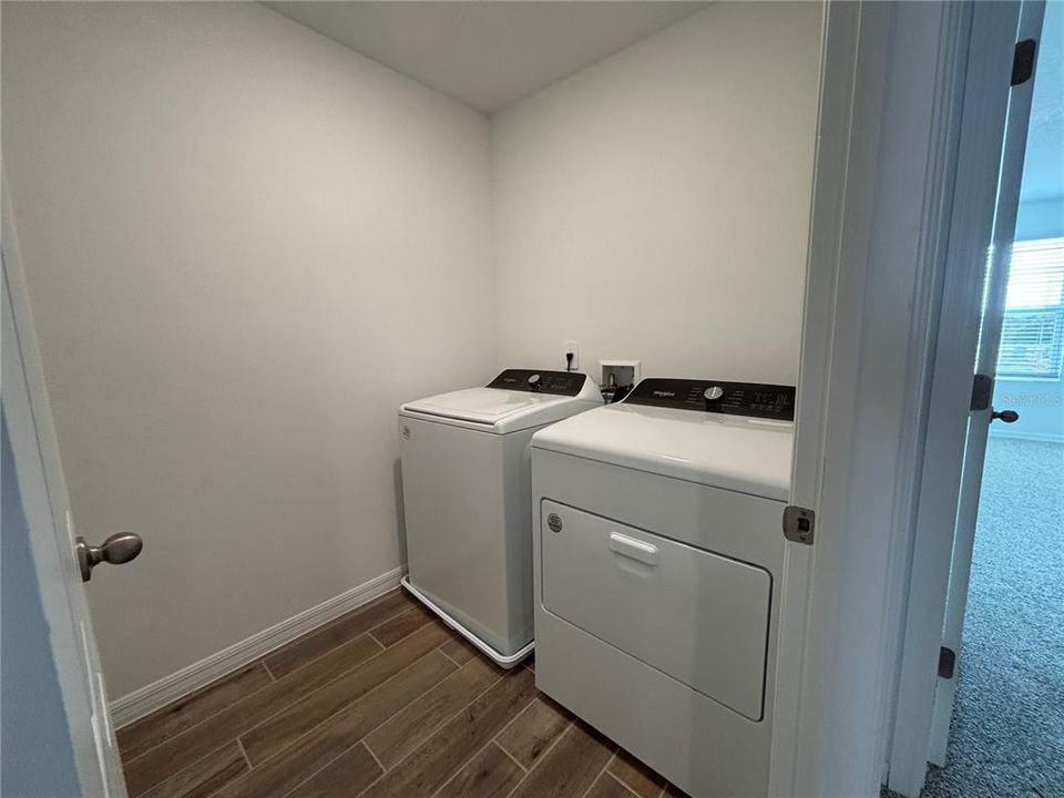 Upstairs laundry room