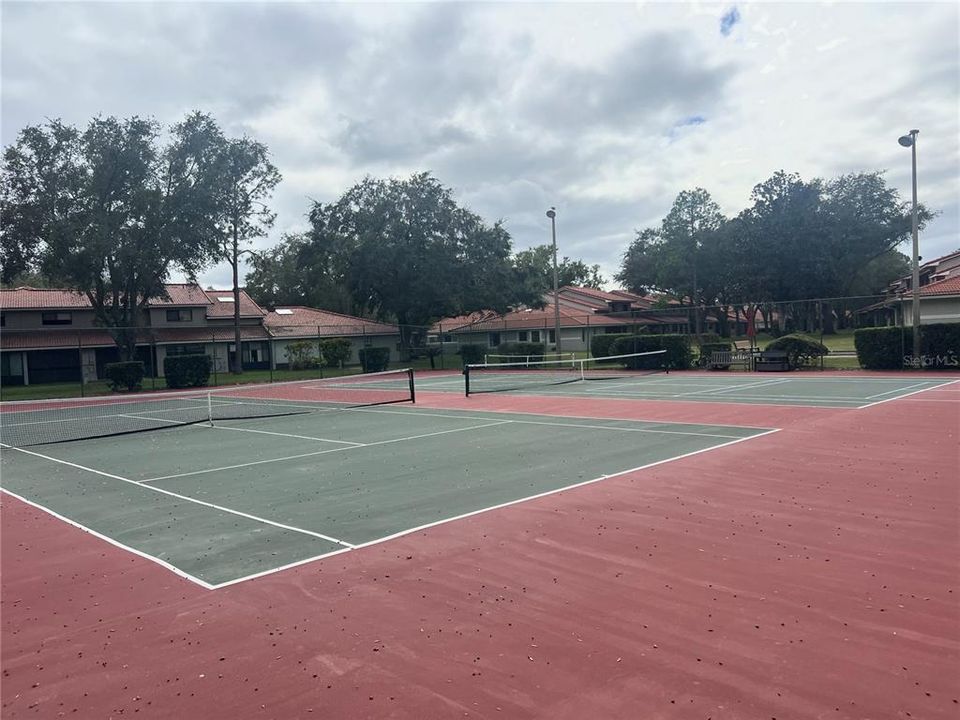 Two tennis courts