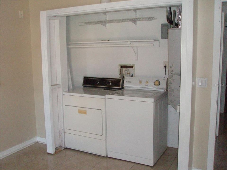 Laundry closet