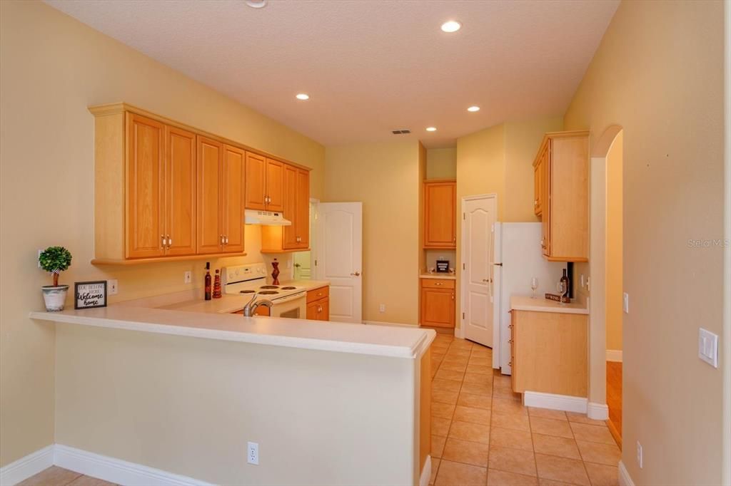 Corian counters in the kitchen