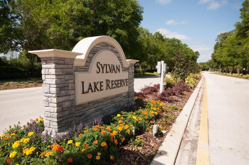 Neighborhood entrance from Orange Blvd.