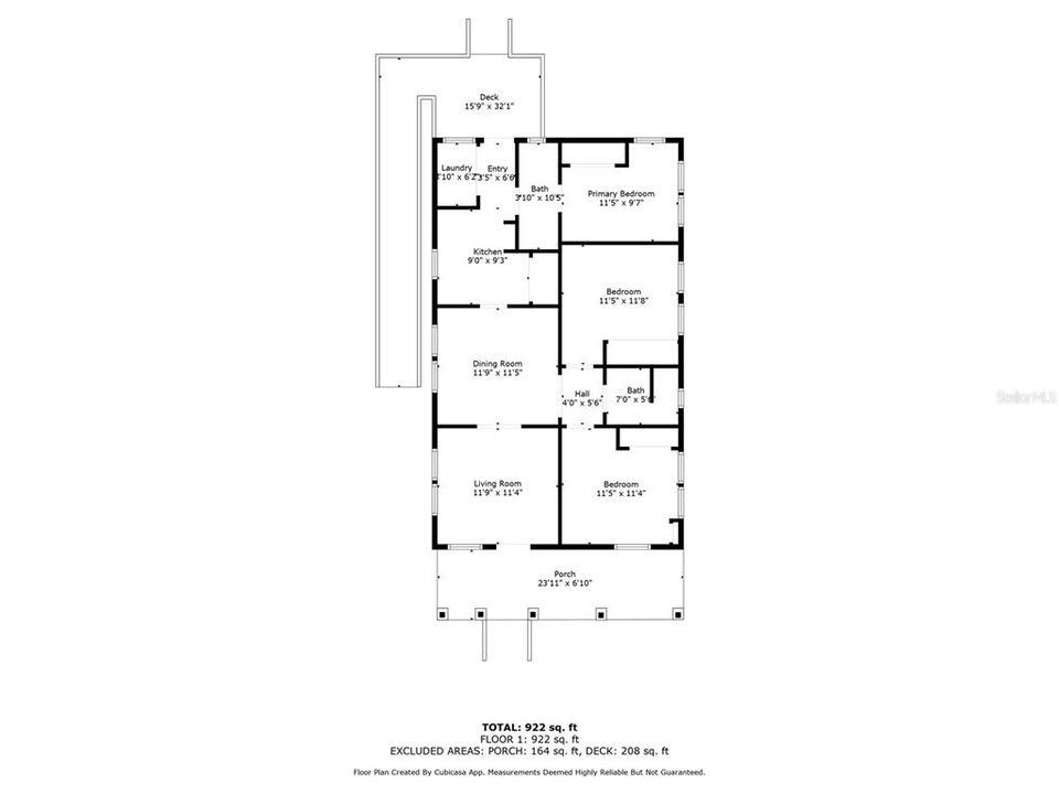 For Sale: $225,000 (3 beds, 2 baths, 912 Square Feet)