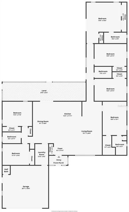 Approximate floor plan/layout