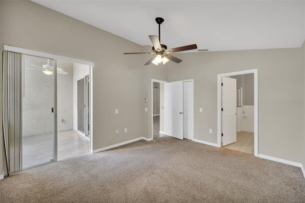 Primary Bedroom with Screened Lanai Access