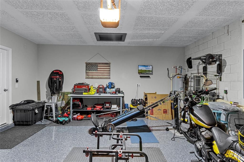 Epoxied Flooring in Garage