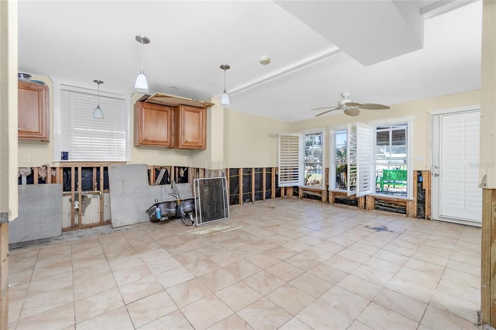 Kitchen And Living Room Of South Unit