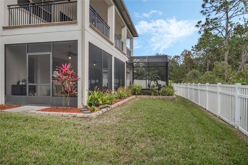 Yard space for dogs or kids to play!