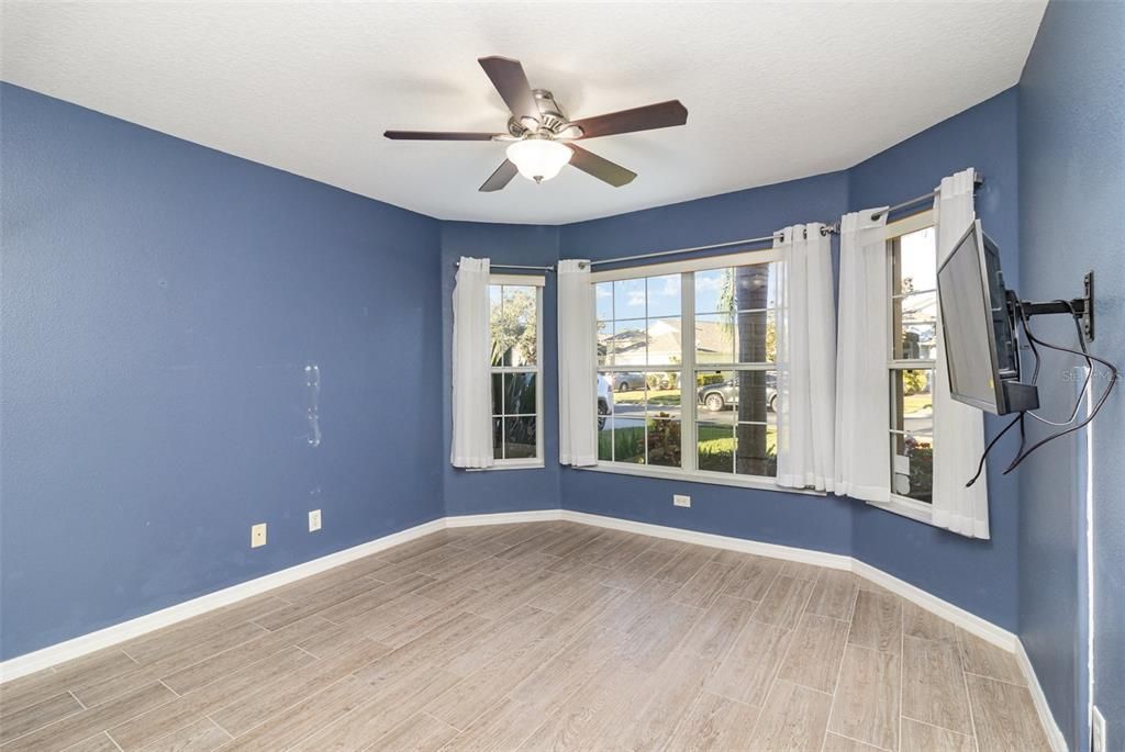 guest room toward the front of the home