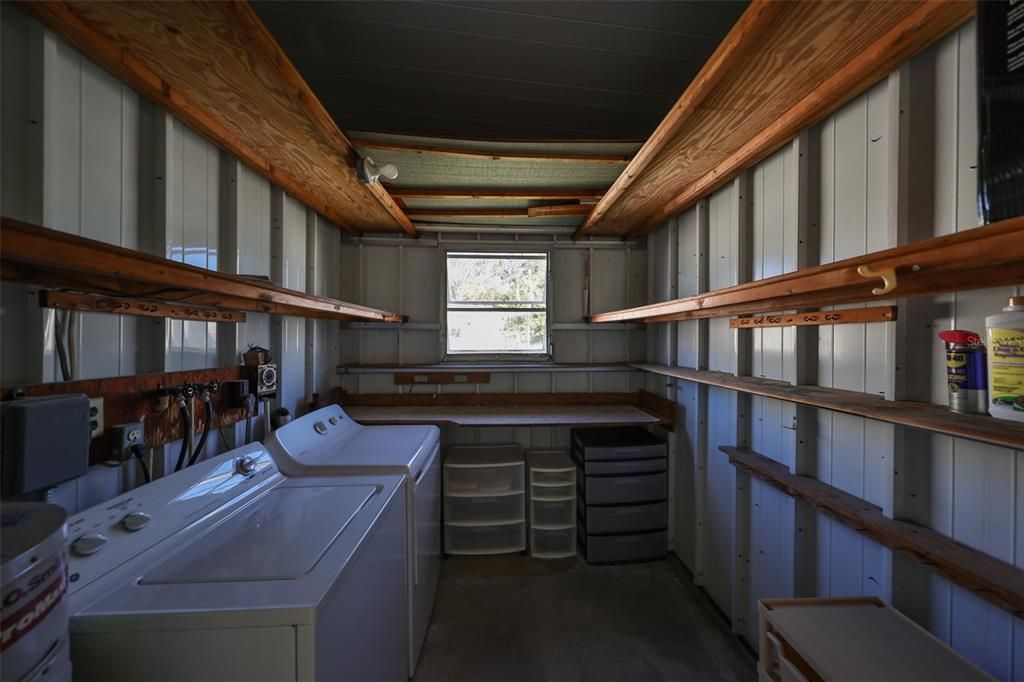 Utility room located INSIDE the very large Patio Room.