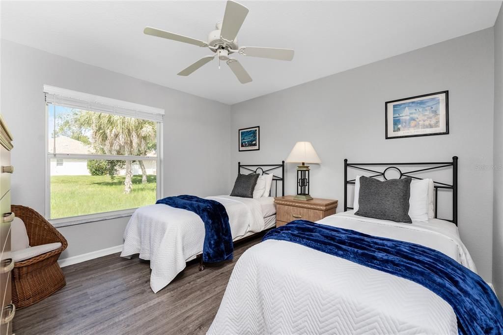 Bedroom 4 with Two Twin Beds and Walk-in-Closet