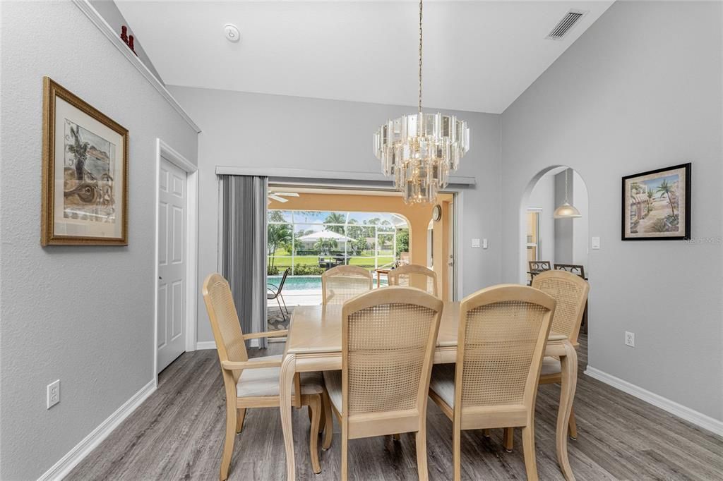 Formal Dining Room with Chandelier