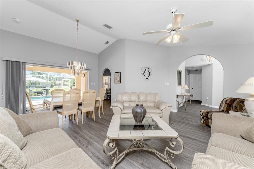 Living Room and Dining Room Perfect for Entertaining