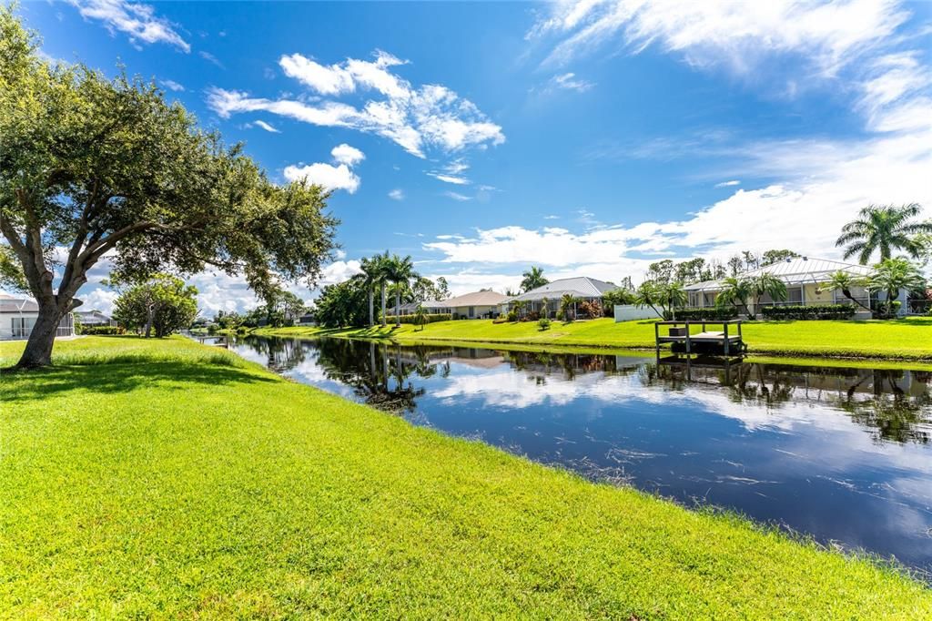 Backyard with Canal View