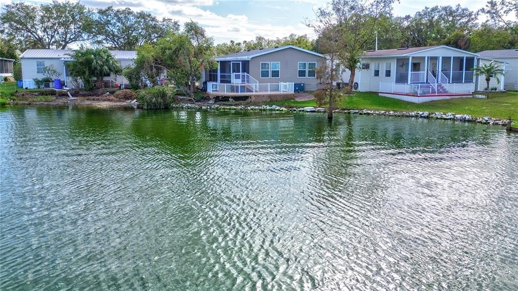 Lakefront Home in the back