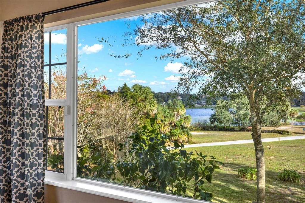 Views of Lake Gracie from the sunroom/office