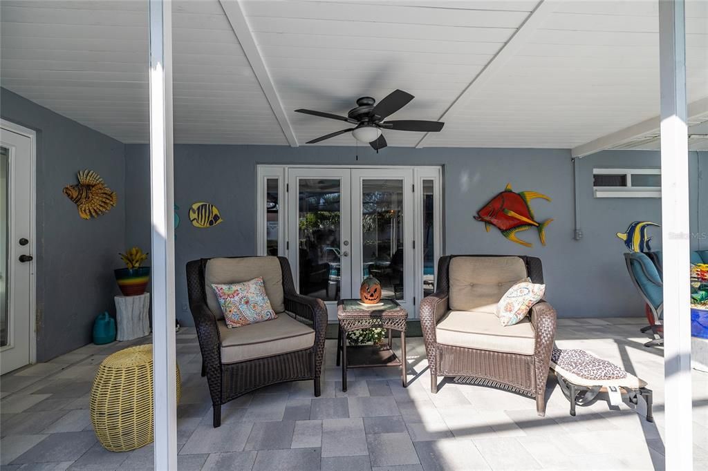 Screened Patio by the pool