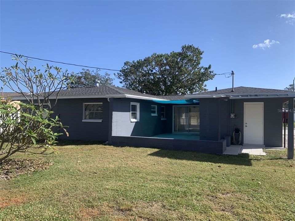 Garage and Open Patio