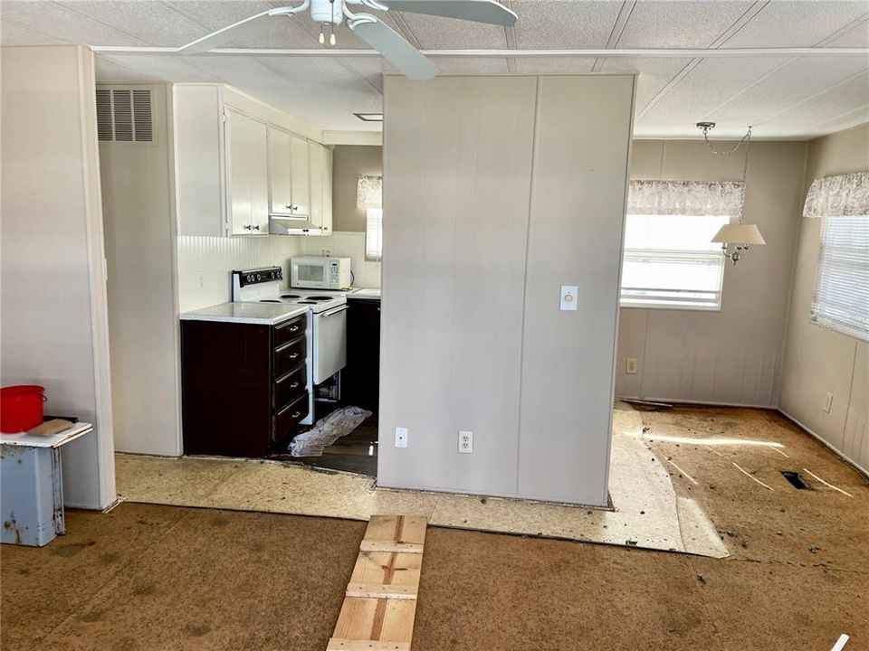 Kitchen and Dining Room viewed from LR