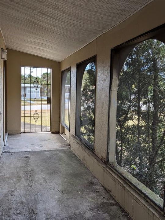 Screened porch