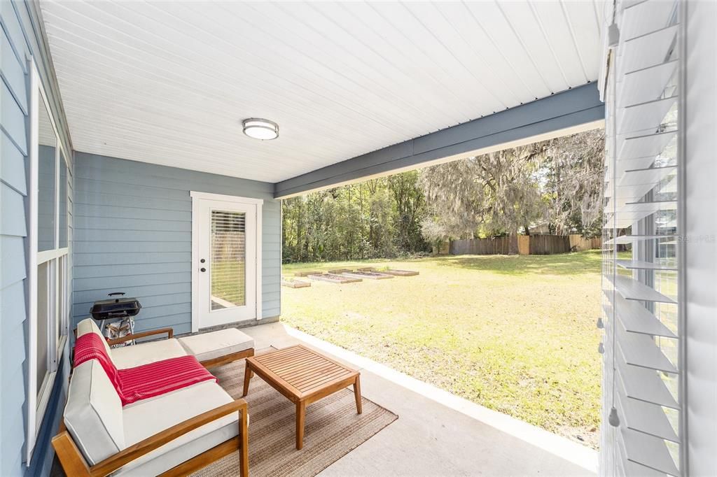 SEATING AREA ON PORCH