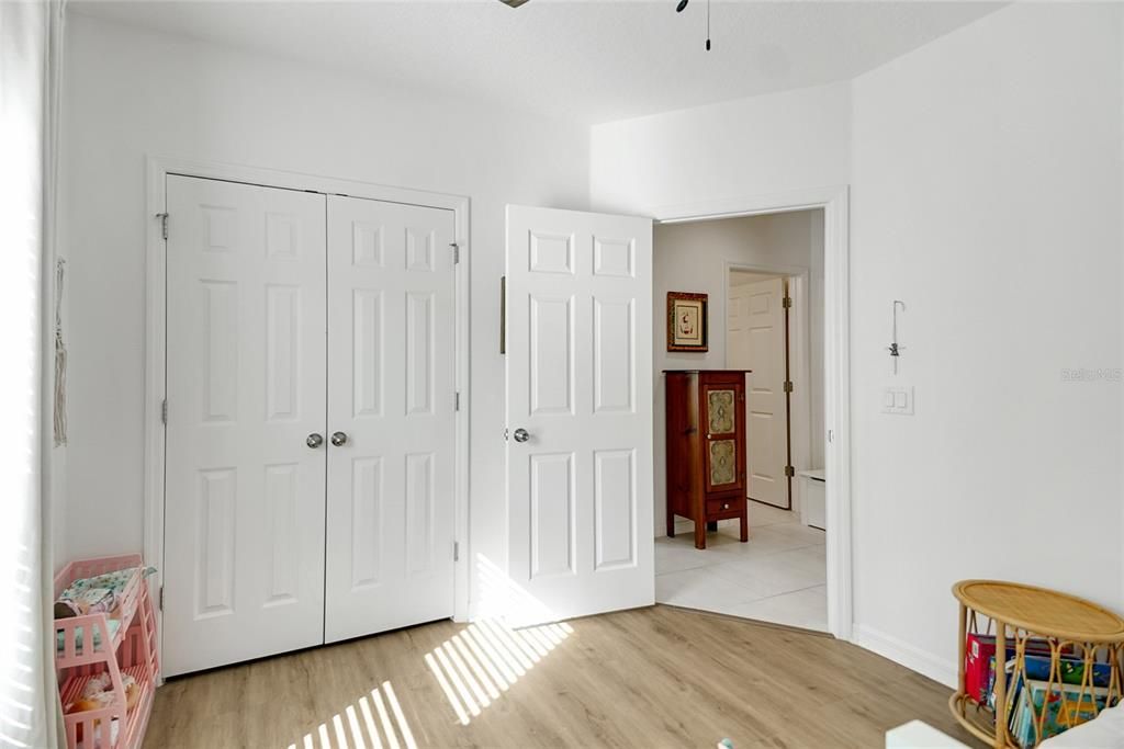 Bedroom #3 looking into hallway