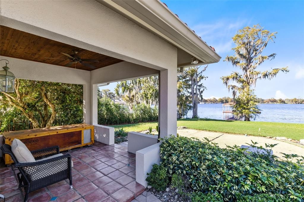 An additional covered patio for peace and tranquility with panaramic views.