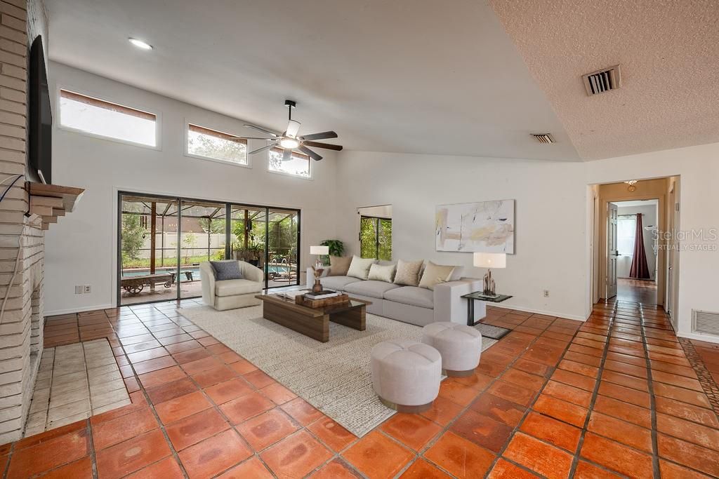 Bright and open living area! Virtually Staged.