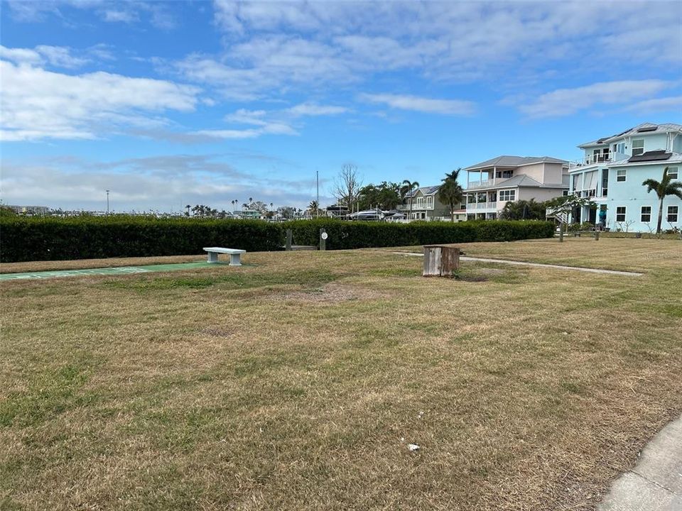 Large BAYFRONT park area (behind the Shuffleboard Ct and Mangroves)