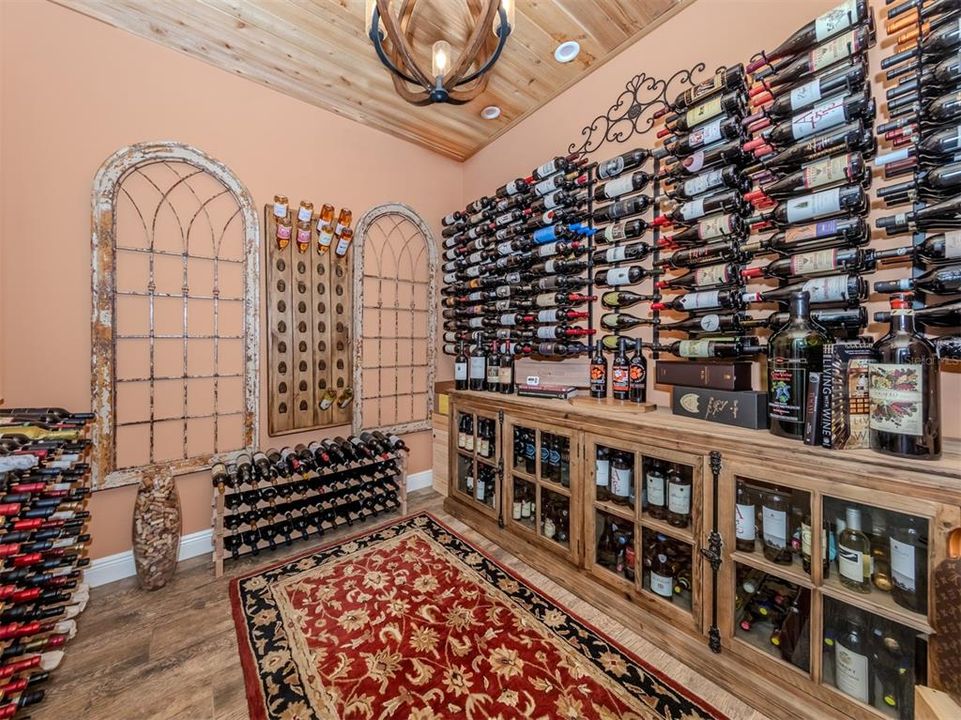 Wine room with split system and over 800 bottles