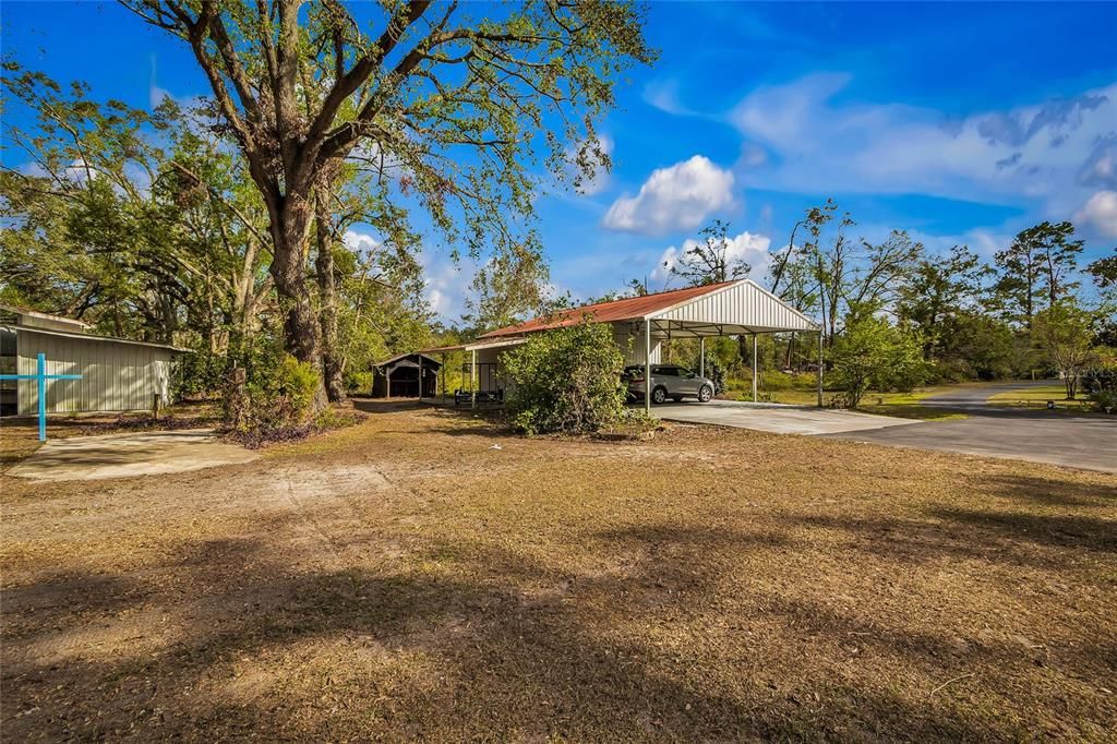 Carport with electric