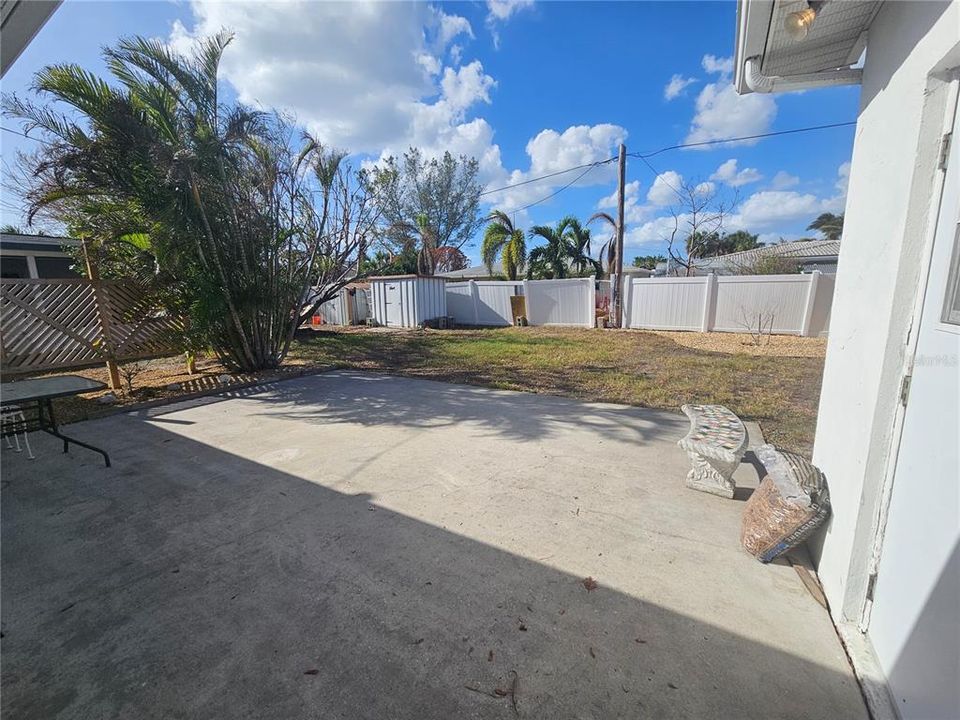 Back yard - room for a pool