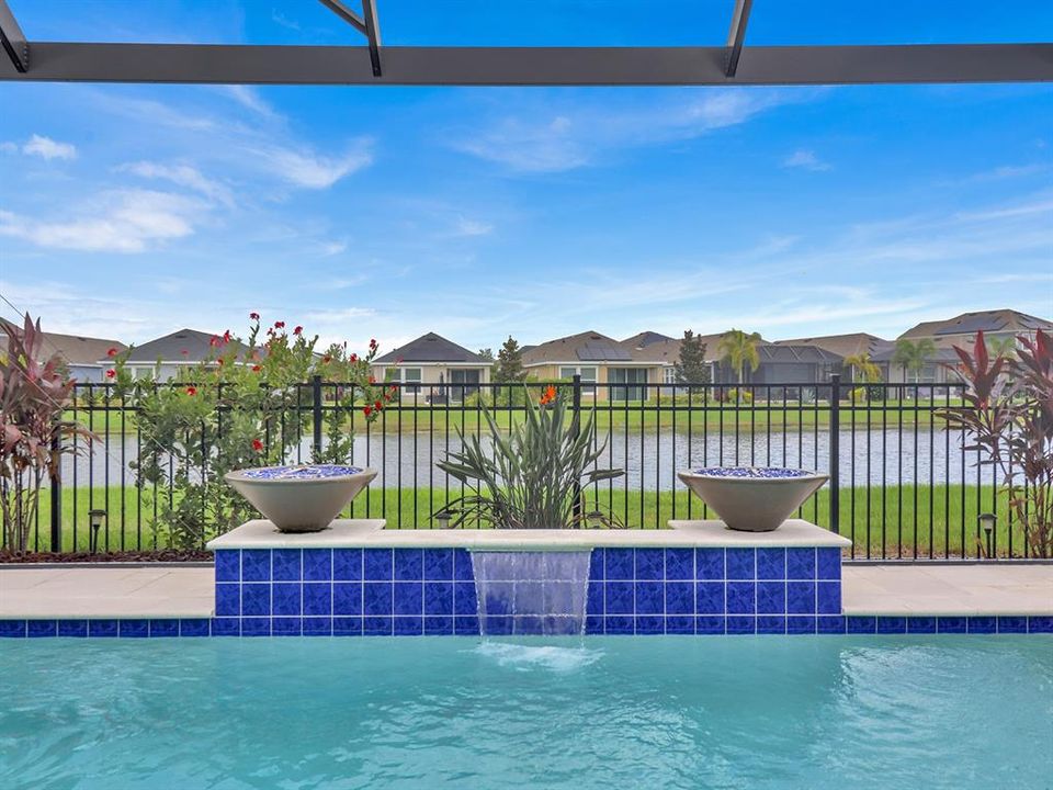 Water feature and gas fire bowls