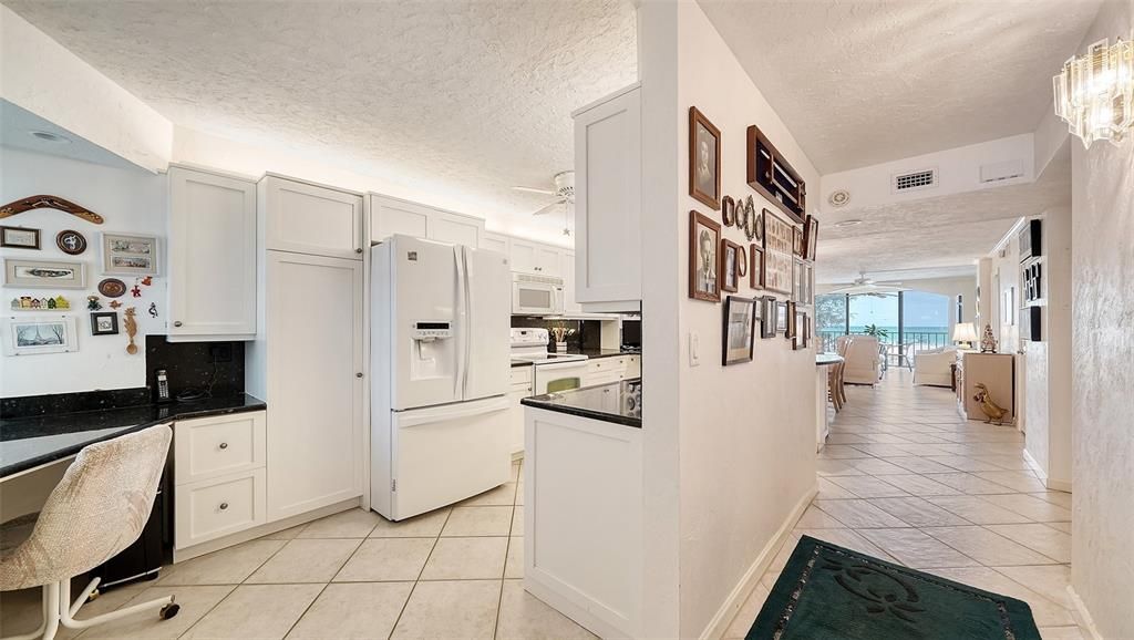 Remodeled kitchen and open concept plan.