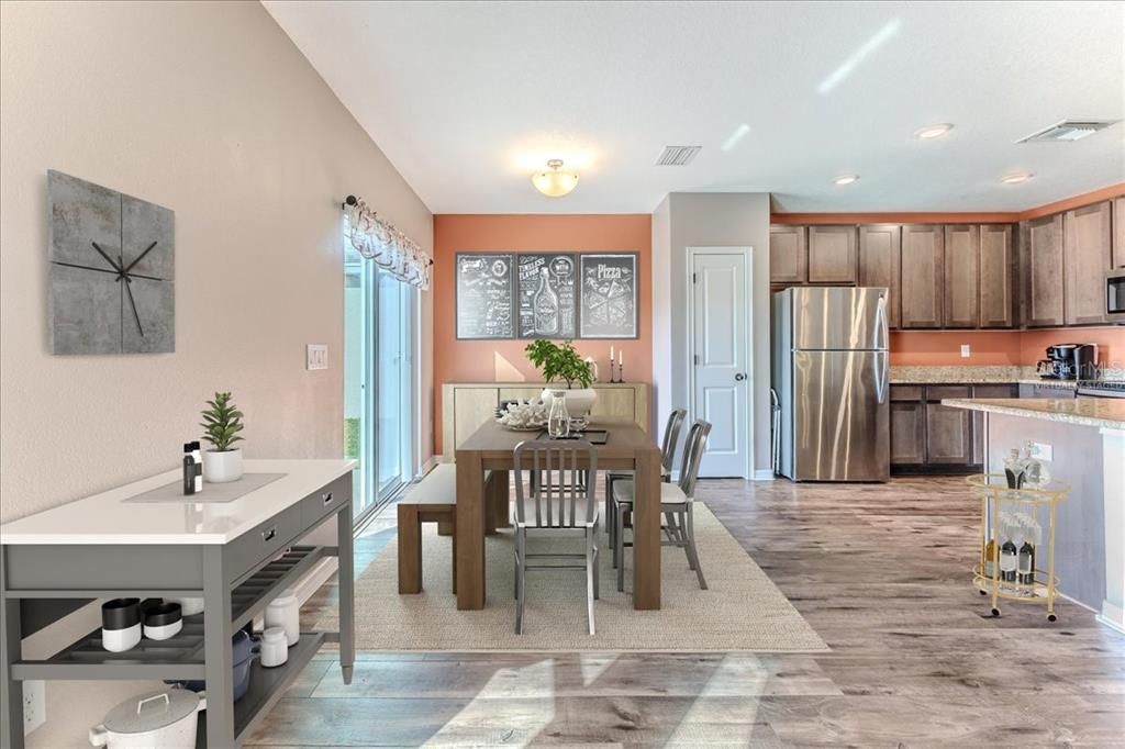 Virtually Staged Dining Area