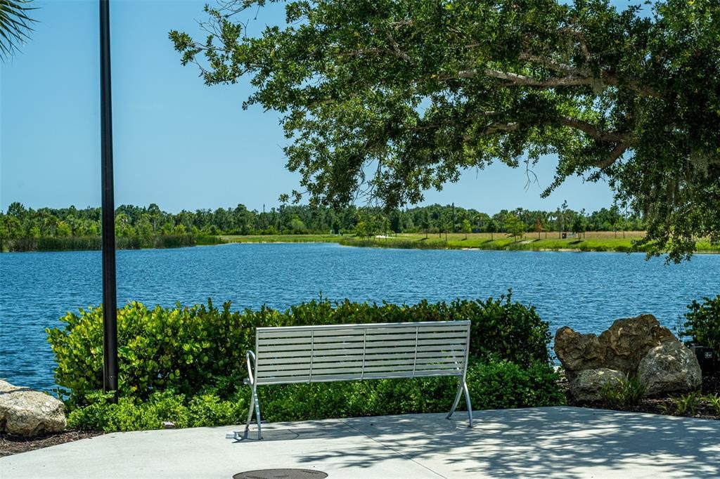 Relax while appreciating lake views