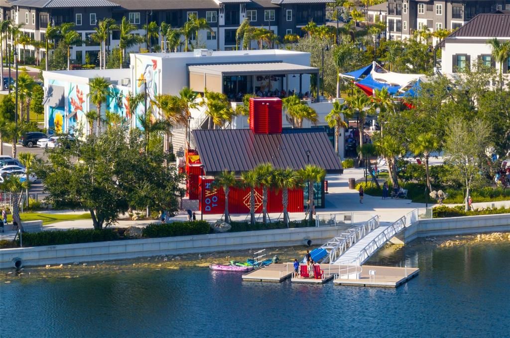 Beautiful aerial view of downtown Wellen Park