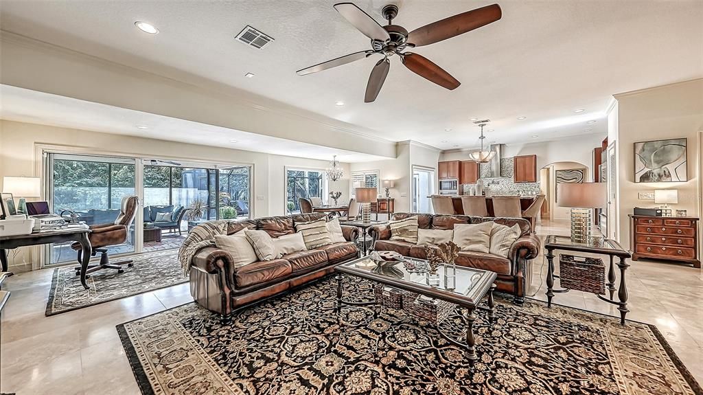 Great Room with Kitchen in background