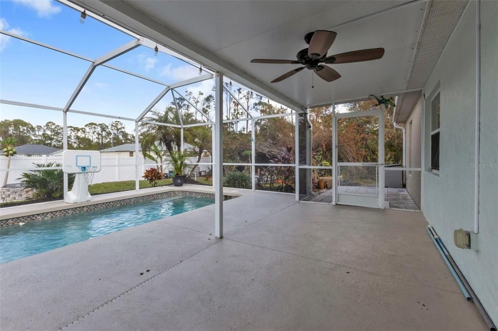 Plenty of space to entertain and take a dip in the pool.