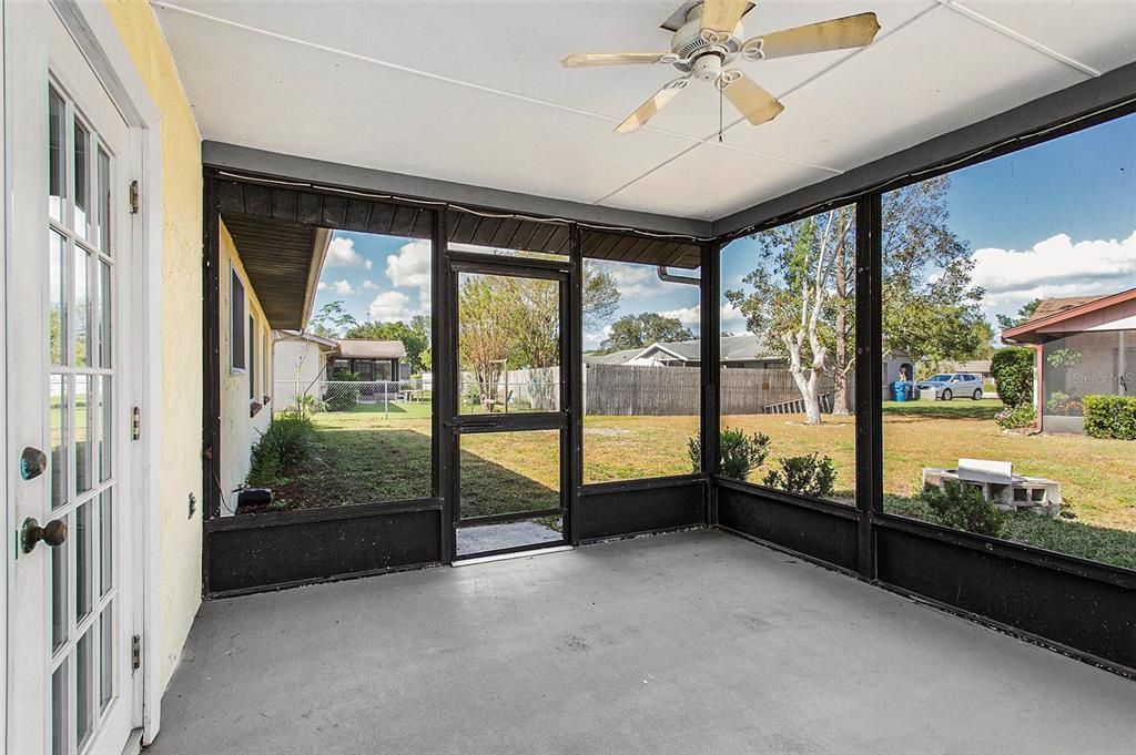 Screened in Patio