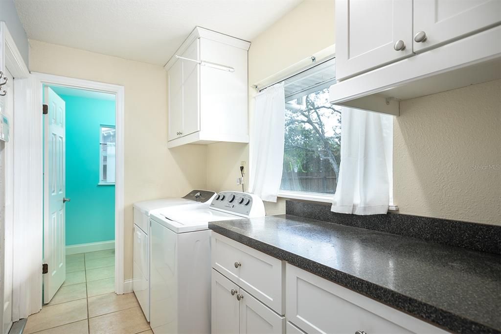 Laundry room off kitchen