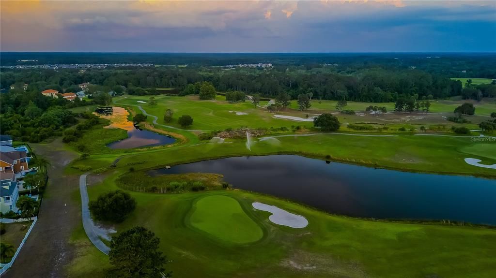 Sunrise over Harmony Golf Preserve