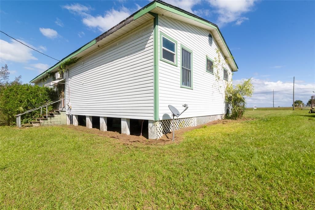 Rear view of old school house