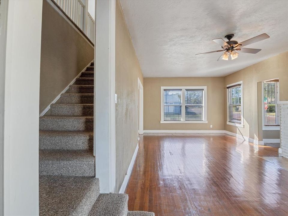 Staircase leading up to 2nd floor