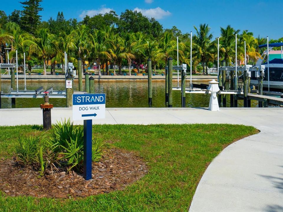 Take a leisurely stroll with your dog to The Strand'sdog park