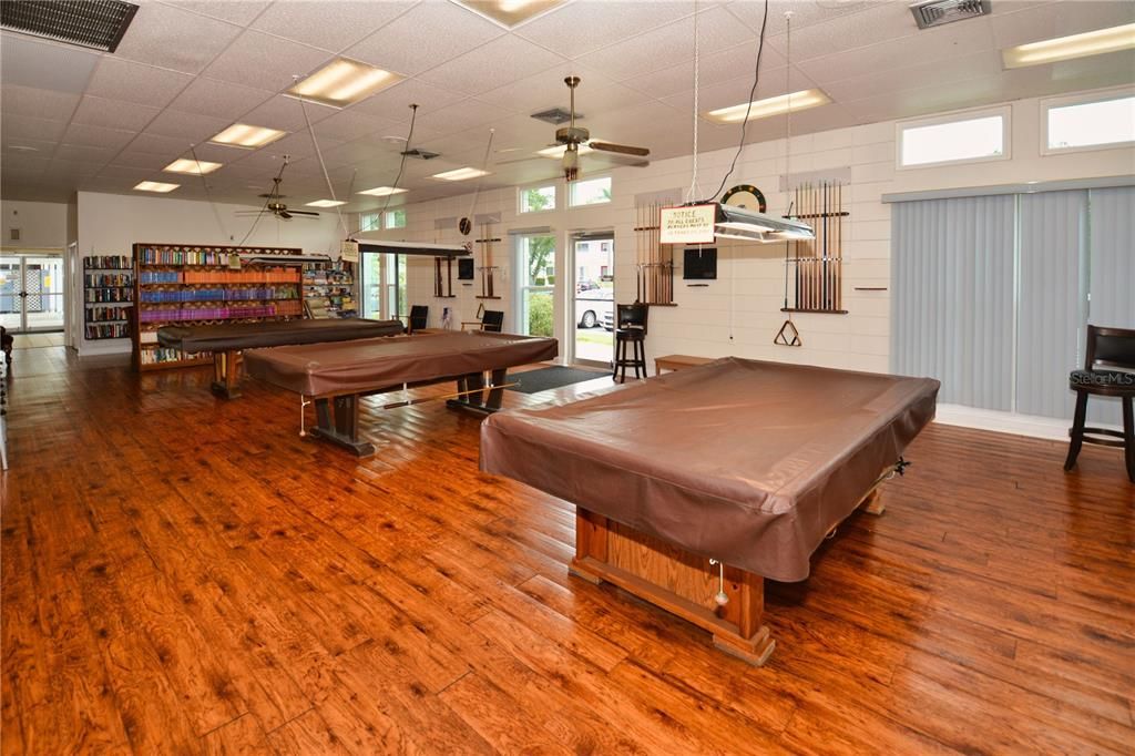 Library with Pool Tables