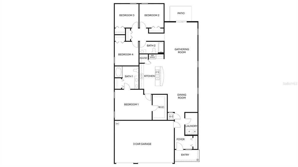 На продажу: $341,990 (3 спален, 2 ванн, 2147 Квадратных фут)