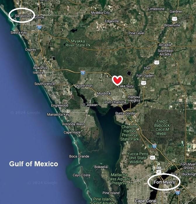 Centrally located in between Sarasota and Fort Myers